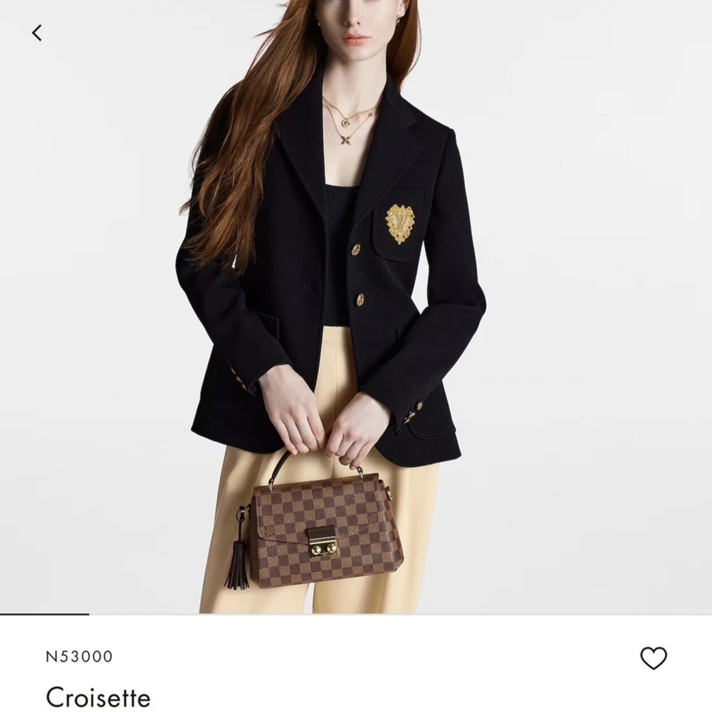 Louis Vuitton Black Blazer with Gold Accents